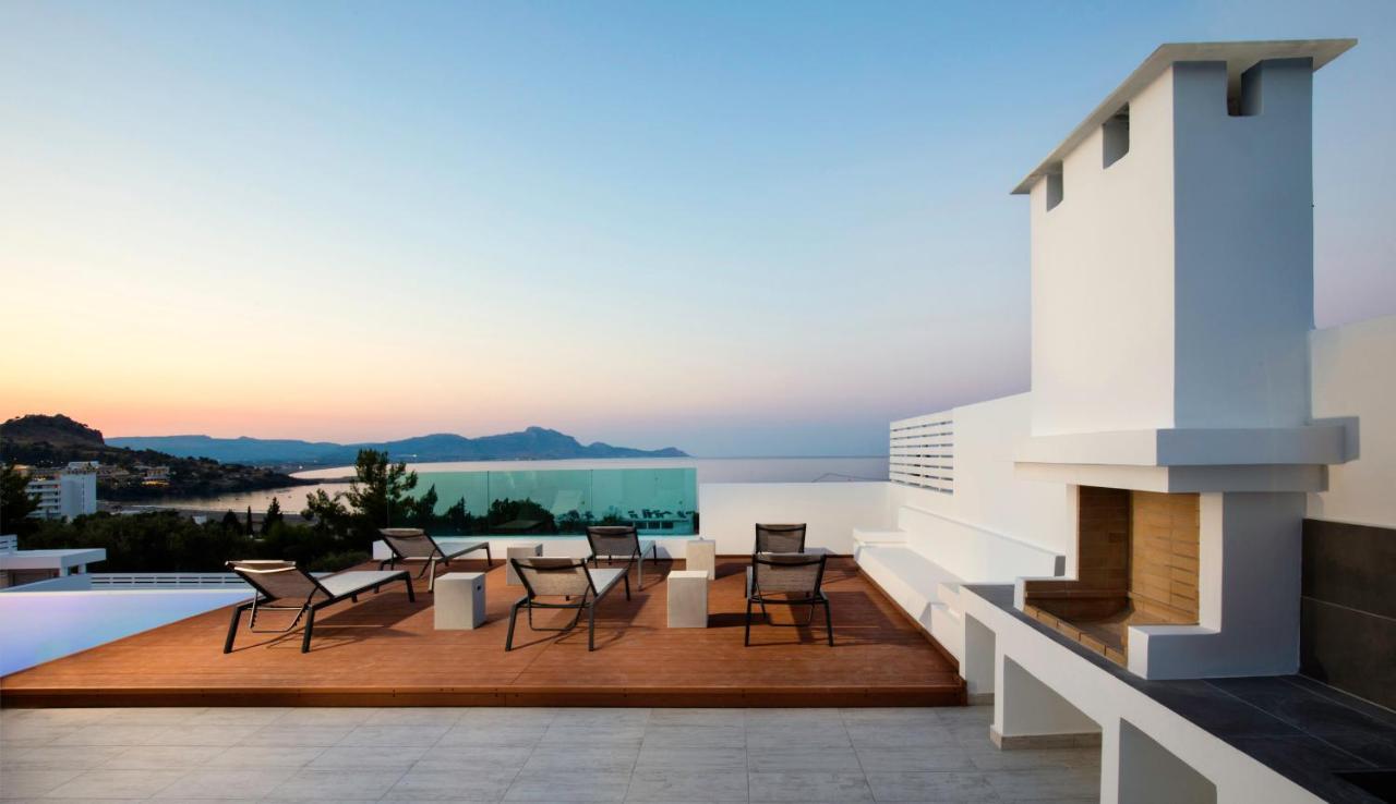 Villa Estella With Pool & Jacuzzi In Lindos Dış mekan fotoğraf